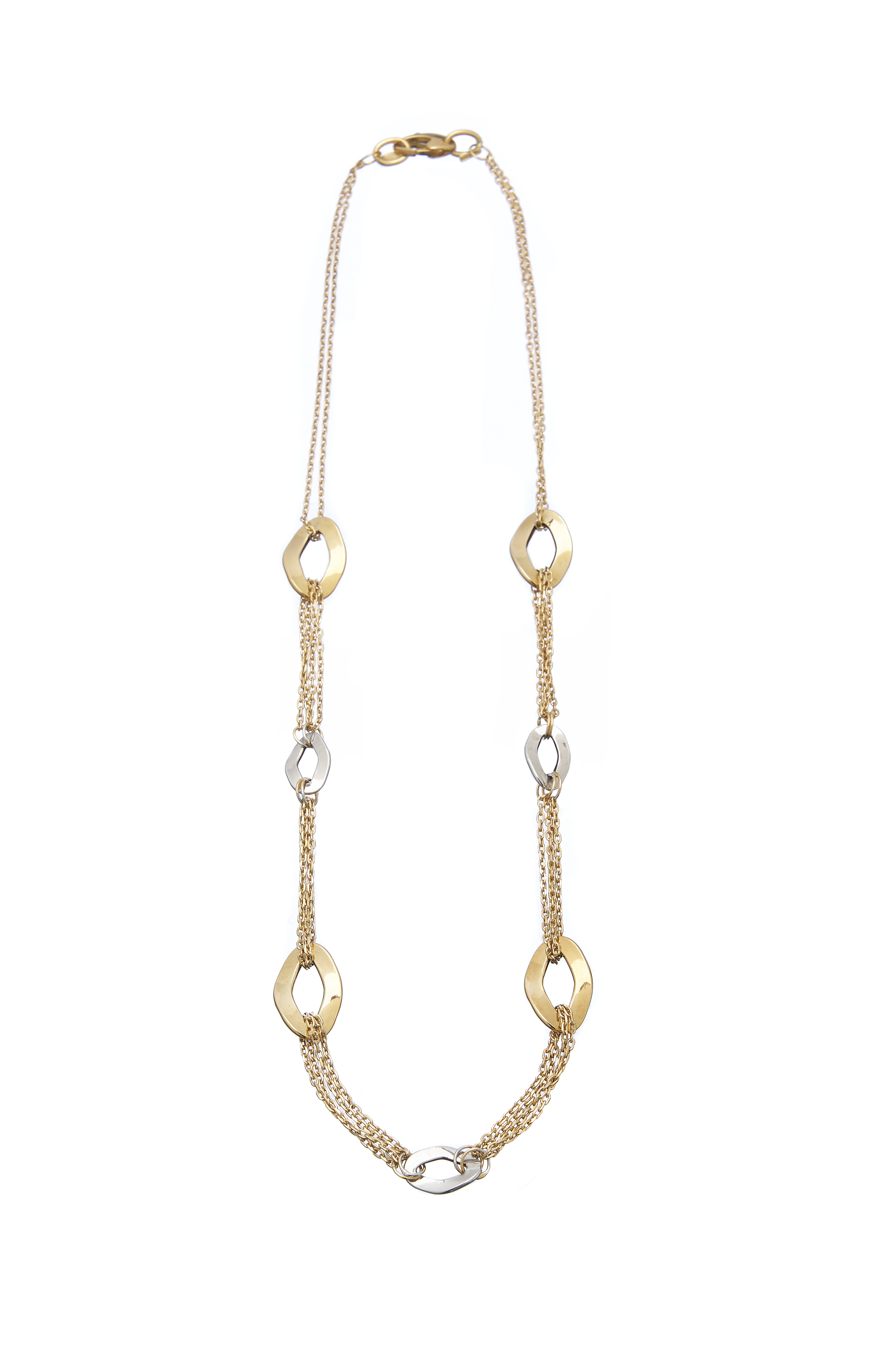 Collana in due colori di oro Collana in due colori di oro