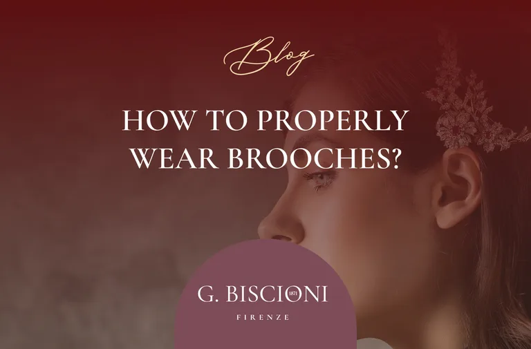 copertina del blog post sui consigli di Biscioni Gioielli su come indossare le spille
