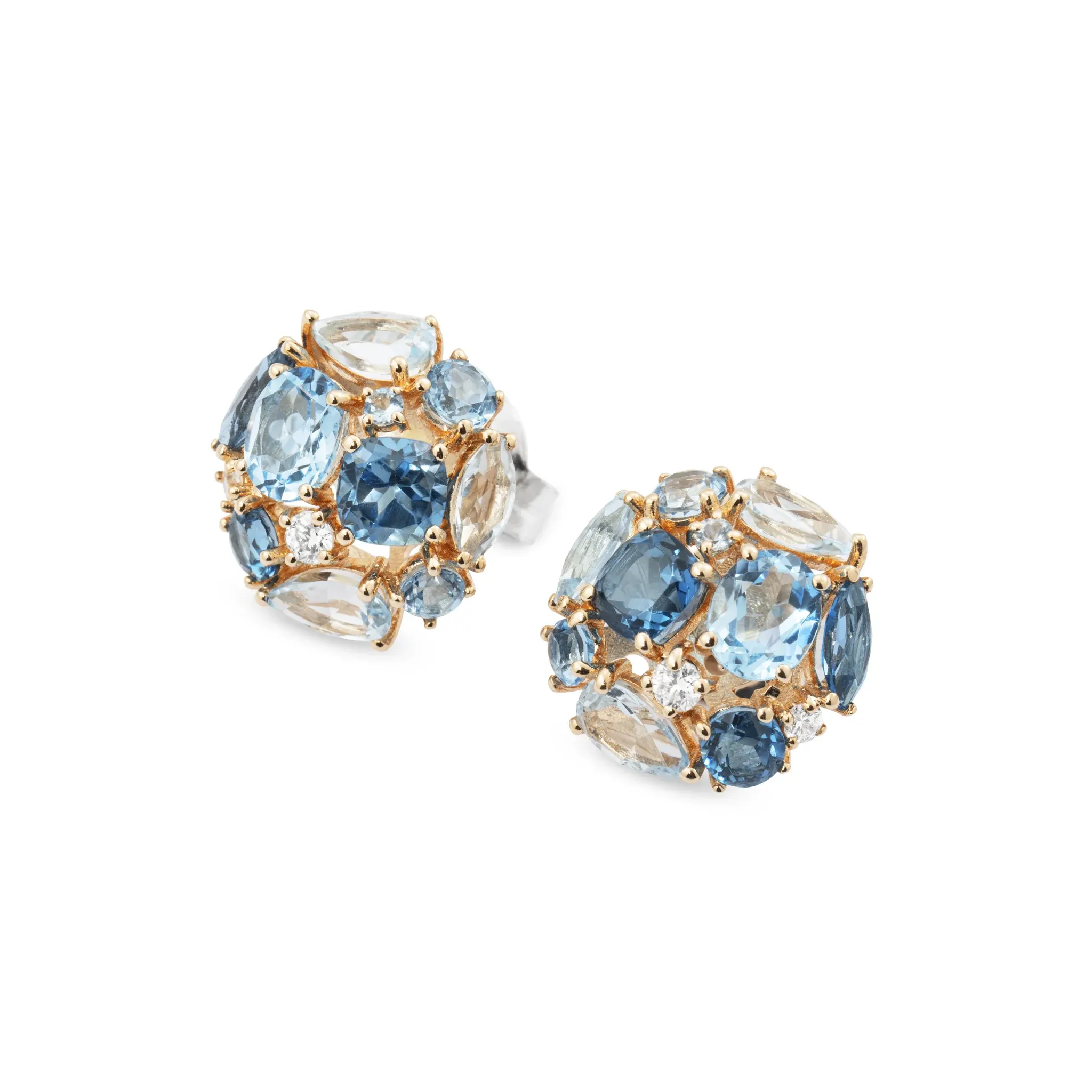 Iris sphere earrings with topaz – Ponte Vecchio Gioielli