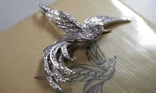antique brooch with diamonds antique brooch with diamonds